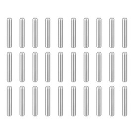 HARFINGTON 50pcs Dowel Pins M2(2mm) x 13mm 304 Stainless Steel Cylindrical Shelf Support Peg Pin Rod Fasten Elements for Metal Devices Wood Furniture DIY Installation, Silver