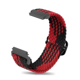 [CeiBand] Nylon Band, 0.7 inch (18 mm), Compatible with Watch Band, Braided Elastic Replacement Strap, 0.7 inch (18 mm), 0.8 inch (20 mm), 0.9 inch (22 mm), Size Available, Breathable, Flexible, Quick