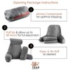 Nestl Reading Pillow with Portable Laptop Lap Desk - Shredded