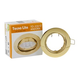 Tecnolite Lámpara para Empotrar de Interior, color Latonado YD-330/O