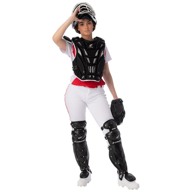 CHAMPRO Fastpitch Softball Catcher's Set - Headgear, Chest Protector, Leg
