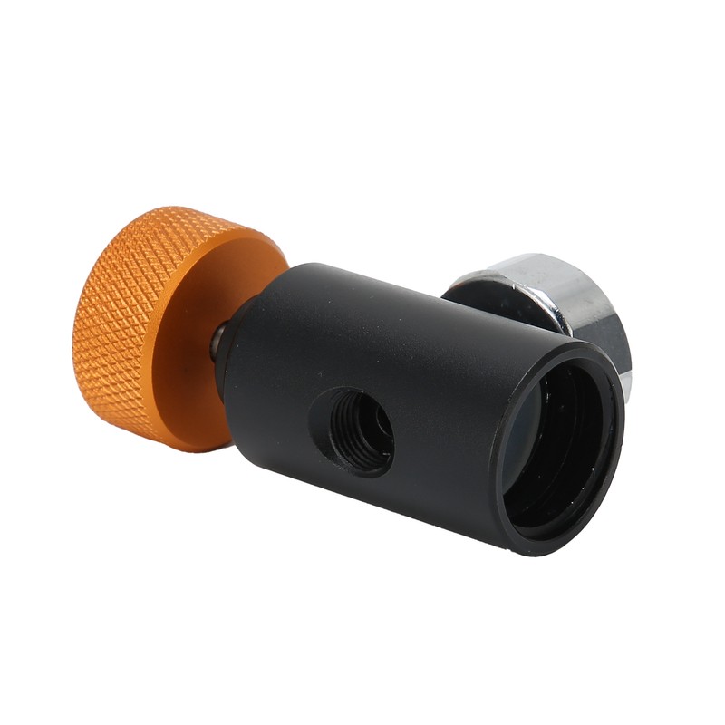 CO2 Refill Adapter Connector Valve ASA with 3000psi Pressure Gauge