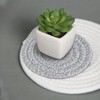 Grey Coasters Absorbent Woven Coaster - Cotton Coaster for Home