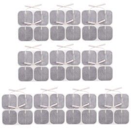BodyMed TENS/EMS Unit 4 Electrode Pads – Four, 2 x 2 Inch Square Electrodes in Ten Packs – Reusable and Self-Adhesive for Easy Muscle Stimulation and Discomfort Relief