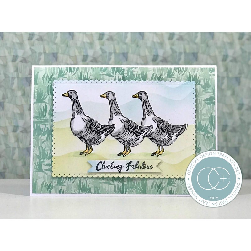 CRAFT CONSORTIUM LTD CCSTMP028 Farm Meadow Stamp Grey