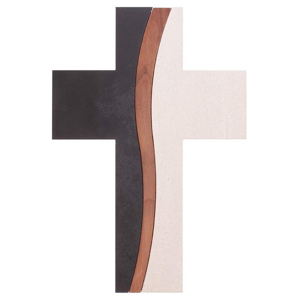Fritz Cox® Stone Cross, High-Quality Handmade, Made in Germany, Modern Wall Cross Made of Stone