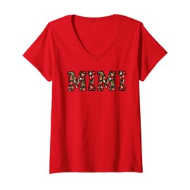 Womens Mimi women strawberry grandma gift V-Neck T-Shirt