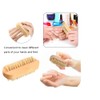 Natural bristles, manicure nail brush, wooden double-sided, manicure pedicure brush,