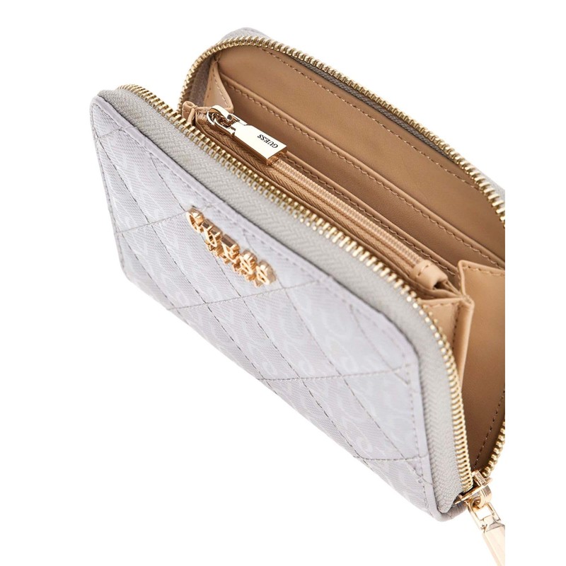 GUESS Laurel SLG Medium Zip Around Wallet M Lavender Grey,