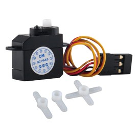 RCmall 4Pcs DM-S0020 2.1g Ultra-Micro Servo Coreless Motor 2g Digital Servo with JR Connector 3.7V-5V for RC Hobby