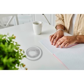 TFA Dostmann Talking Alarm Clock with Time Announcement TALK2, 60.2565, with Radio-Controlled Clock, Weekday/Date Announcement, Everyday Aid for the Blind, Visually Impaired, in German, Volume