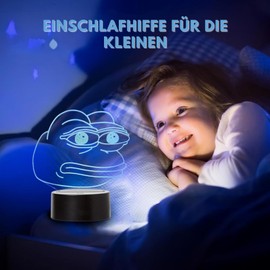 Pepe The Frog Colour Changing LED Light USB Night Light and Decoration