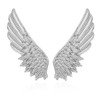2Pcs Feather Brooch for Women Men Gold Suit Pins Metal
