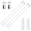4 Pcs 17 Inches Blinds Wand Replacement, Blind Tilt Wand