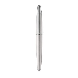 Colibri Equinox Rollerball Pen - Brushed Steel and Chrome Accents - Elegant Rollerball Pen - Spring Clip - Comes in a Beautiful Gift Box - Gift for Men and Women