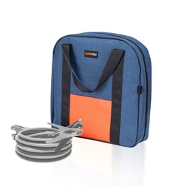 WISEPRO 15 Inch Jumper Cable Bag, Heavy Duty Cable Storage Bag, Water Resistant Cable Organizer Bag for Jumper Cable, EV Charging Cables, Cords and Hoses (15 Inch Blue)