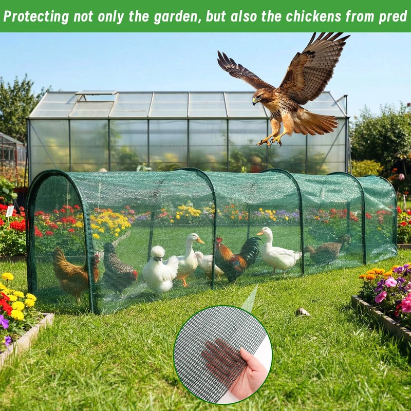 Chicken Runs for Yard,79" & 157" Extra Long Foldable Chicken