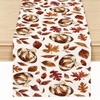 Fall Rugby Maple Leaves Football Table Runner 13x72 Inch