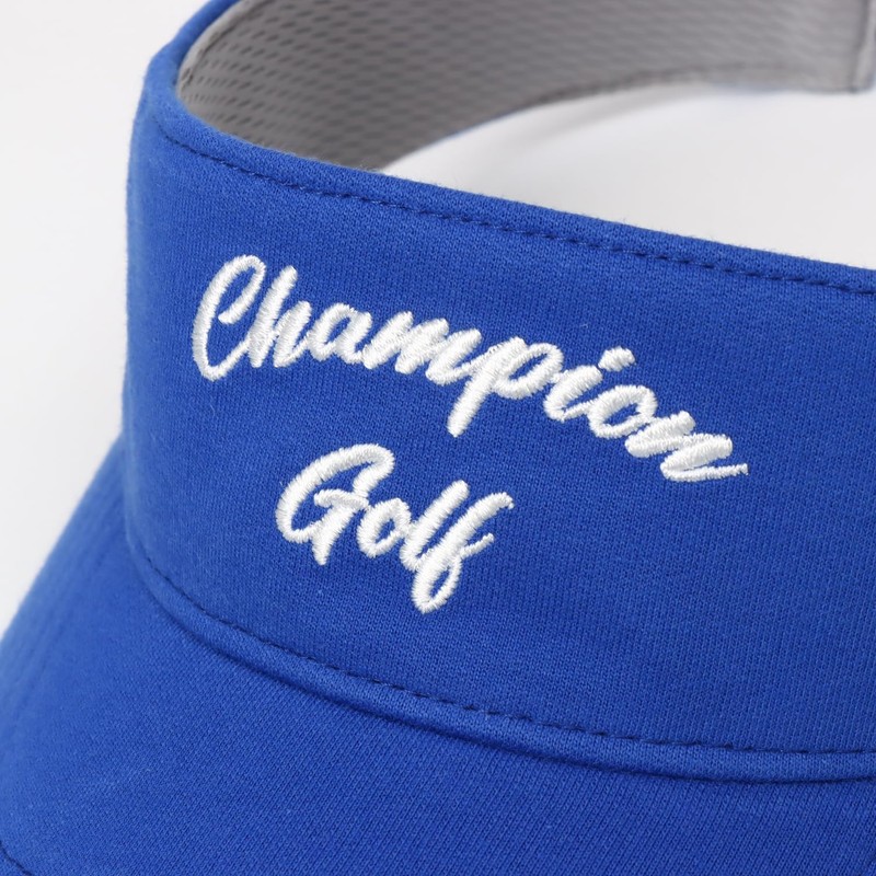 Champion CW-ZG702C Sun Visor, 100% Cotton, Adjuster, Graphic Logo Print,