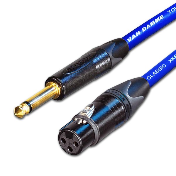 Van Damme & Neutrik Female XLR To 1/4-Inch Mono Jack