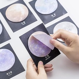 Space Planet Earth Moon Sticky Note Cute Kawaii Paper Memo Pad Self Adhesive Stickers School Office Supplies Stationery Processed Self-Stick Note Pads