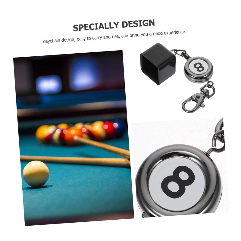Totority Professional Pool Cue Chalk Holder with Protective Cover Durable