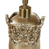 Victoria Rose Satin Gold Lotion Soap Dispenser for Bathroom or