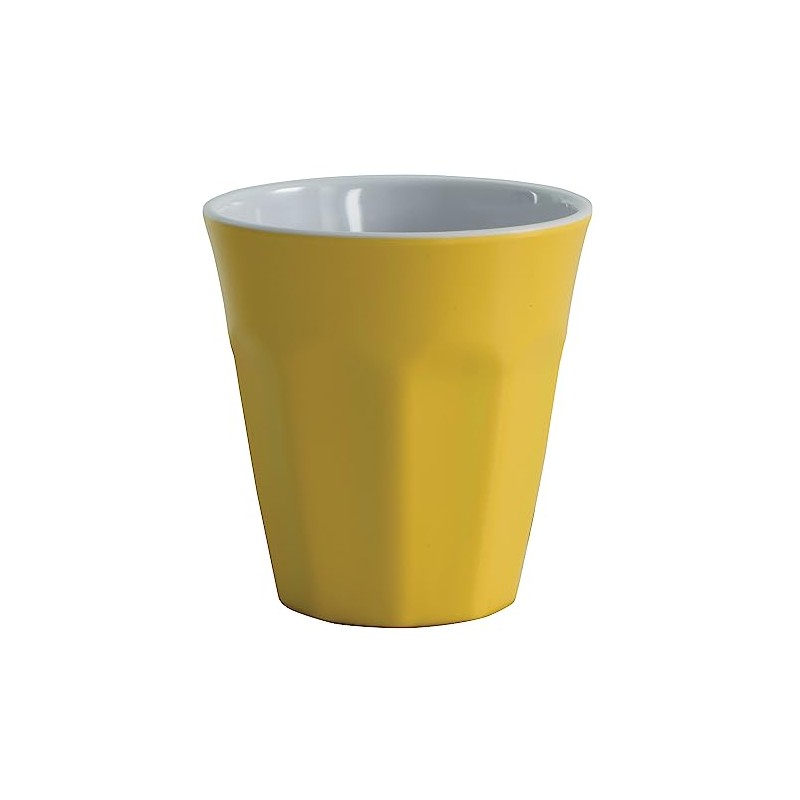 Serroni Café Two-Tone Melamine Cup, 260 ml, Yellow
