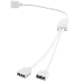 JacobsParts ABI 1:2 4-pin Female Power Splitter Cable for RGB LED Light Strip (2-Pack)