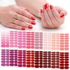 16 hojas de calcomanías de esmalte de uñas completas para