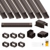 Air Jade 25Ft Mini Split Line Set Cover, 4" Decorative