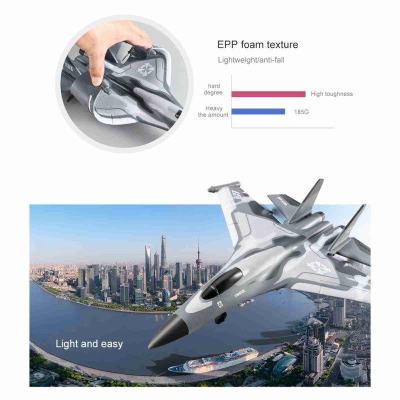 2.4GHz RC Airplane Lightweight 4CH 3.7V 1000mAh Remote Control Airplane