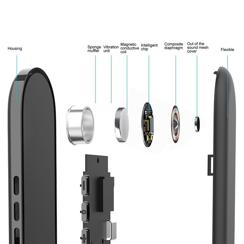 Bluetooth Pillow Speaker Portable Mini Bone Conduction Sleeping Speaker with