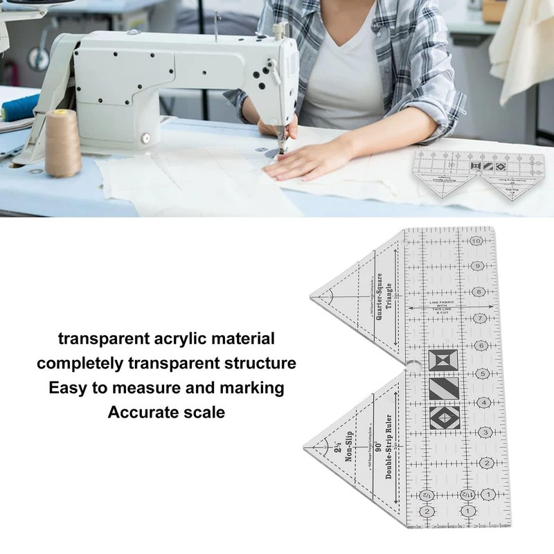 90 Degree Ruler, 10 Inch 90 Degree Double Strip Ruler