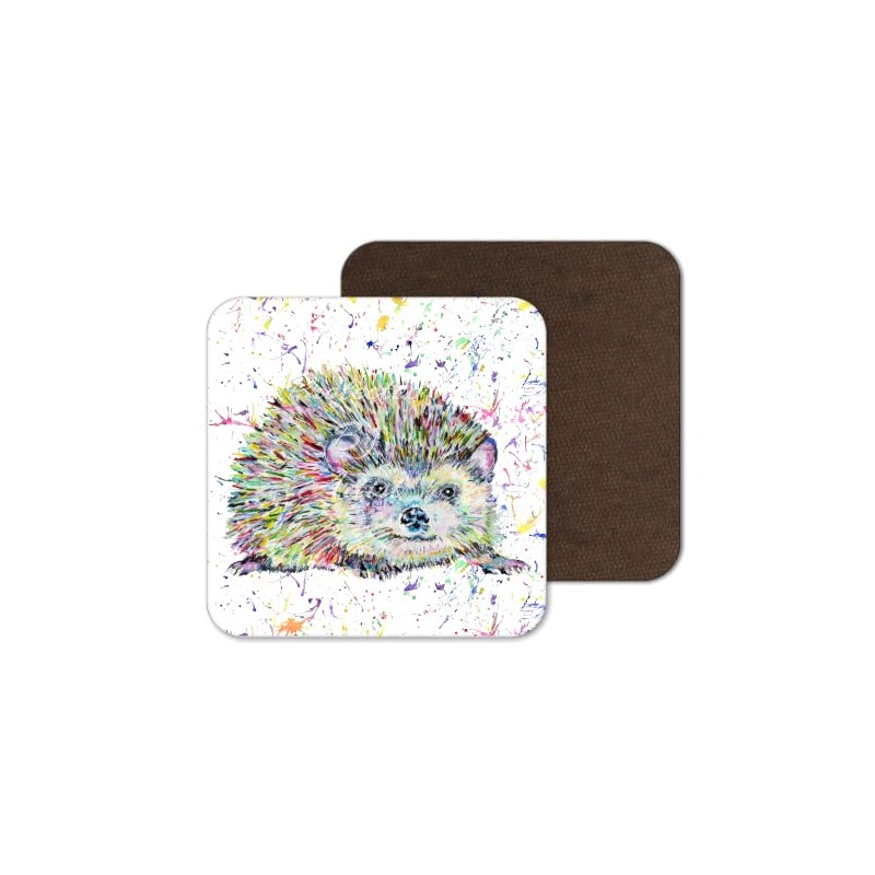 Coaster Hedgehog British Wildlife Animals Coasters Watercolour Art Gift Work