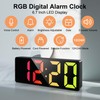 Lafocuse RGB Digital Alarm Clock Bedside with Colorful Display