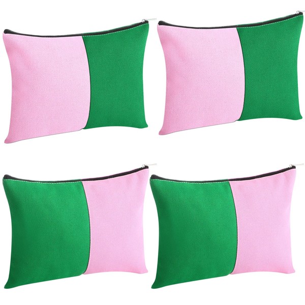 Abbylike 4 Pack Pink Green Party Favors Cosmetic Bag Witch