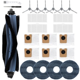 Feilifan 22 PCS Zubehör Kit für eufy Omni C20 Roboter-Staubsauger, Ersatzteile Hauptbürste, Seitenbürste, Filter, waschbares Wischpad, Staubbeutel