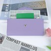 Purple 2-Layer Cash Envelope Wallet, Money & Credit Card Organizer