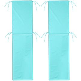 Ganeen 2 Pieces Waterproof Chaise Lounge Cover (Not Includes Cushion) 72x21x3in Outdoor Cushions Slip Covers Cushion Slipcovers Lounge Chair Cover with Zipper Ties for Outdoor Lawn Patio (Lake Blue)