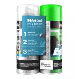 Dupli-Color 6 Cans Sublime Green Dupli-Color Custom Wrap Wet Look Step 1 Prep/Step 2