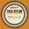 D'Addario BEB031W .031 Folk Single Nylon String with Ball End