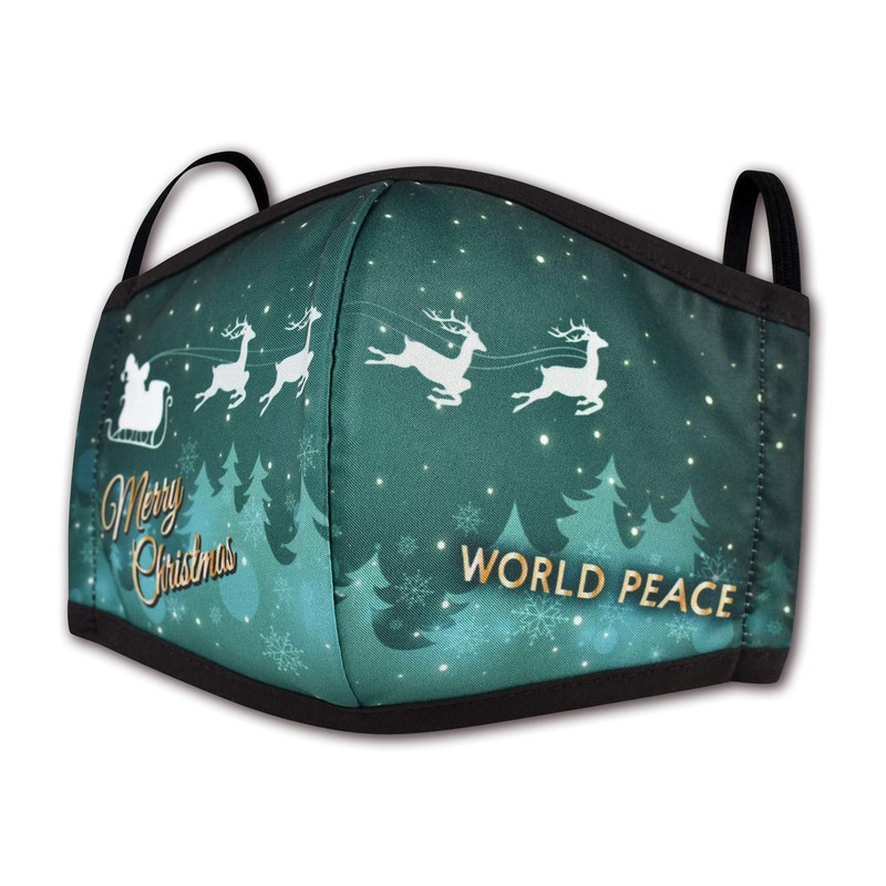 Headmost 2 Layer 3 Pieces Bundle Face Mask W/Slider: Water