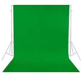 SJOLOON 6x9FT Green Screen Backdrop Collapsible Backdrop Muslin Backdrop for Television Video Photography Backdrop
