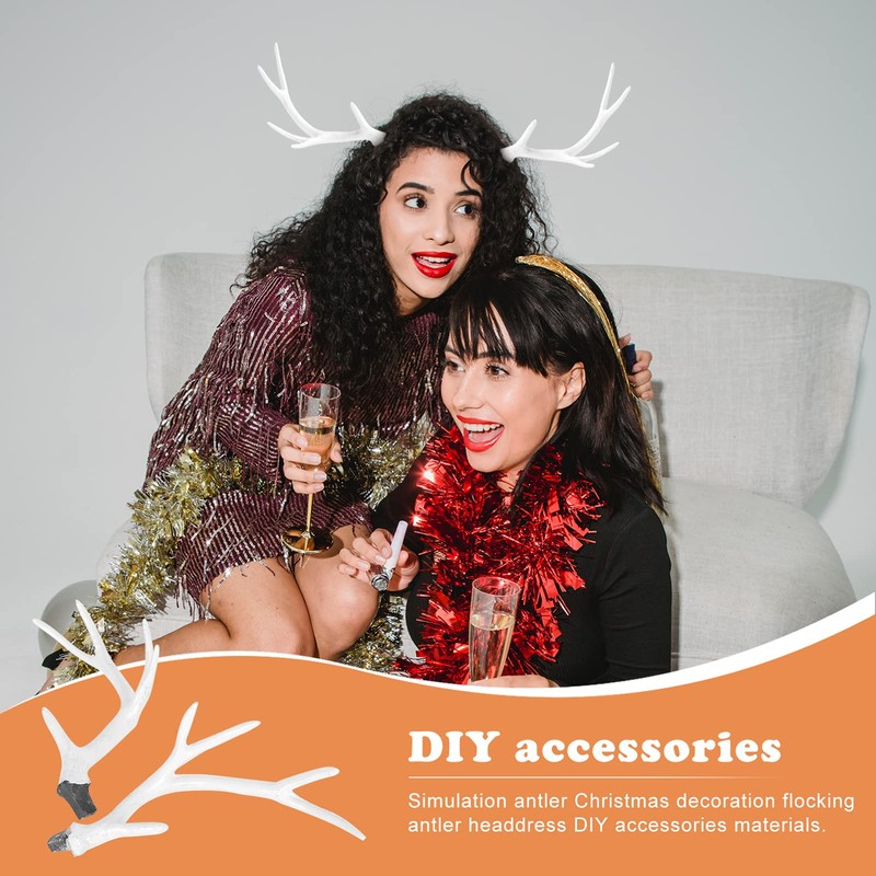 VALICLUD 1 Pair Artificial Antlers Deer Antlers Deer Antler Headband