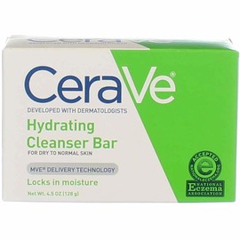 CeraVe Hydrating Cleanser Bar | 4.5 Ounce | Soap-Free Body and Face Cleanser Bar | Fragrance Free and Non-Irritating (Pack of 5)
