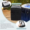 WOHPNLE Hot Tub Spa Heater Pump Cover, Waterproof Polyester Canvas