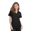 GT Performance Women's Medical Nursing Scrub Top GT 4FLEX-Black-X-Large
