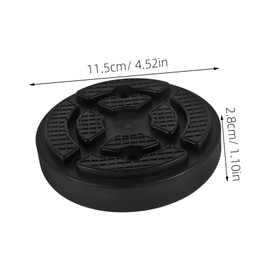 Alipis 2PCS Rubber Jack Pads Fit Slip Floor Jack Pads for Automotive Use Durable Rubber Construction Easy Installation Prevents Vehicle Slippage Compatible with