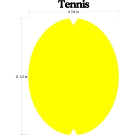 Racquet Art - Stencil - Tennis, Badminton, Squash, Racquetball - Radiation Sym - Tennis